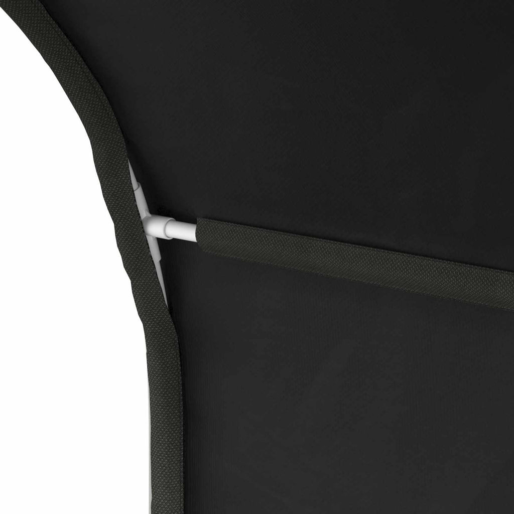 Bettunnel 2 pcs Schwarz 211 x 52,5 x 2 cm Polyester