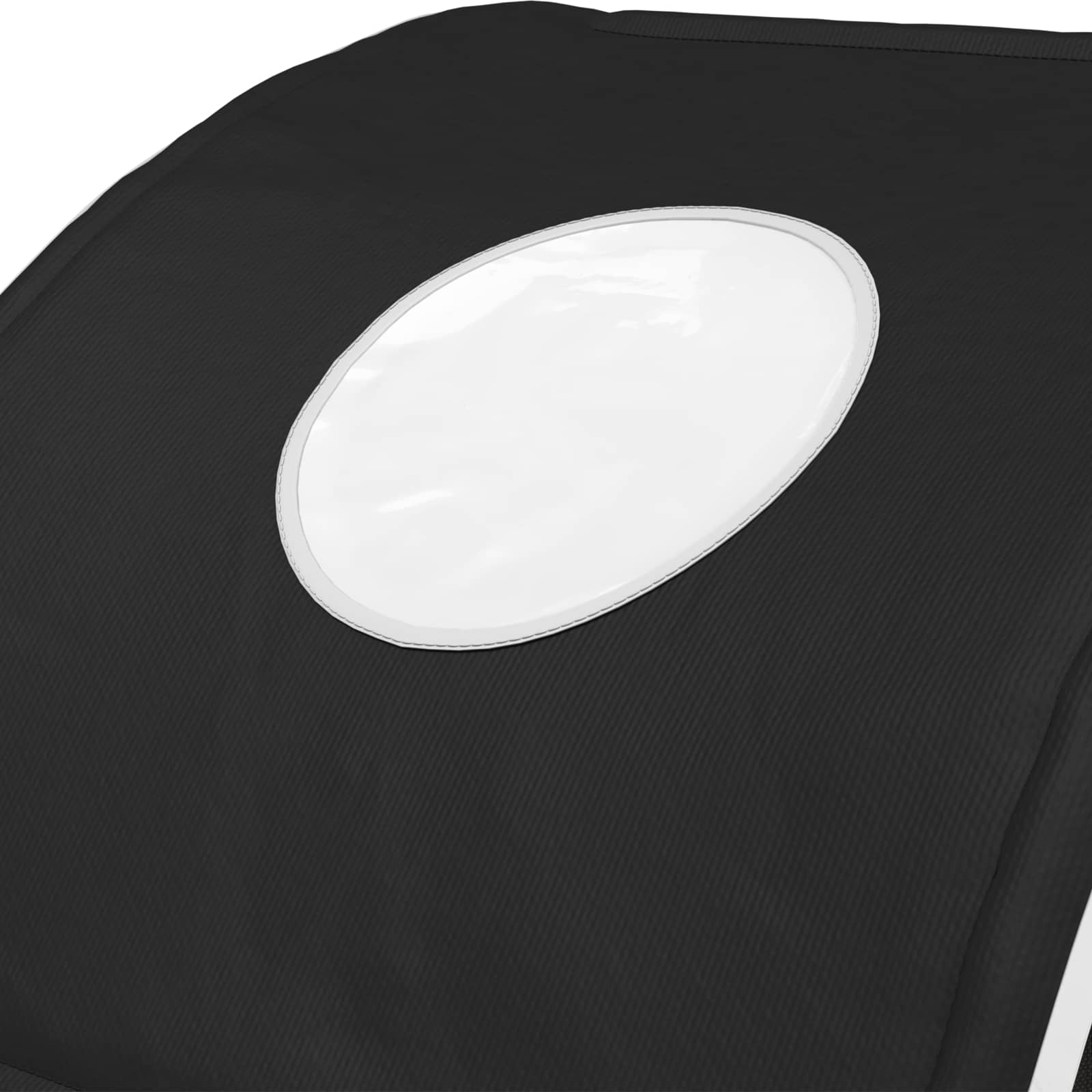 Bettunnel 2 pcs Schwarz 211 x 52,5 x 2 cm Polyester