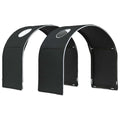 Bettunnel 2 pcs Schwarz 211 x 52,5 x 2 cm Polyester