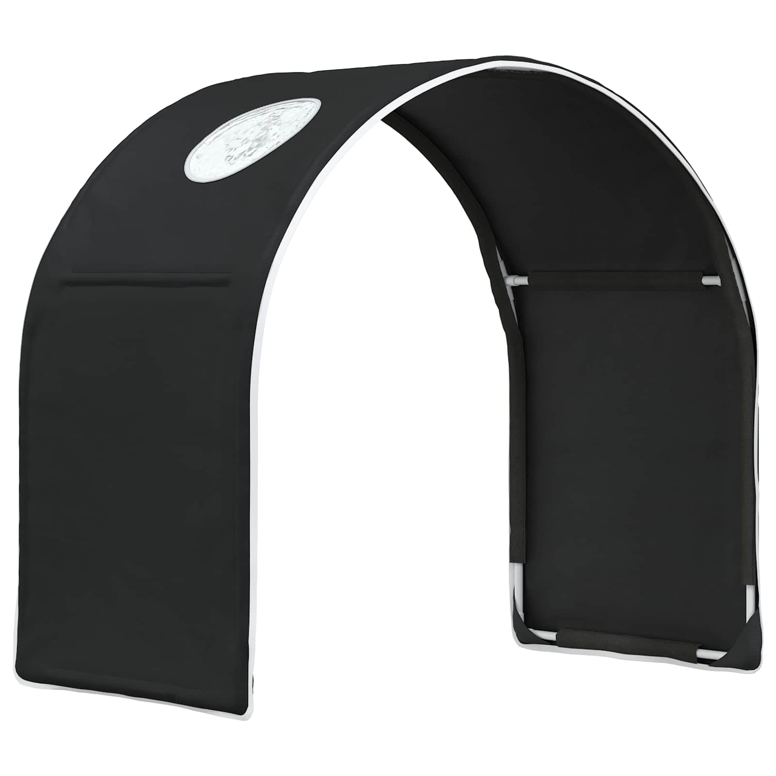 Bettunnel 2 pcs Schwarz 211 x 52,5 x 2 cm Polyester
