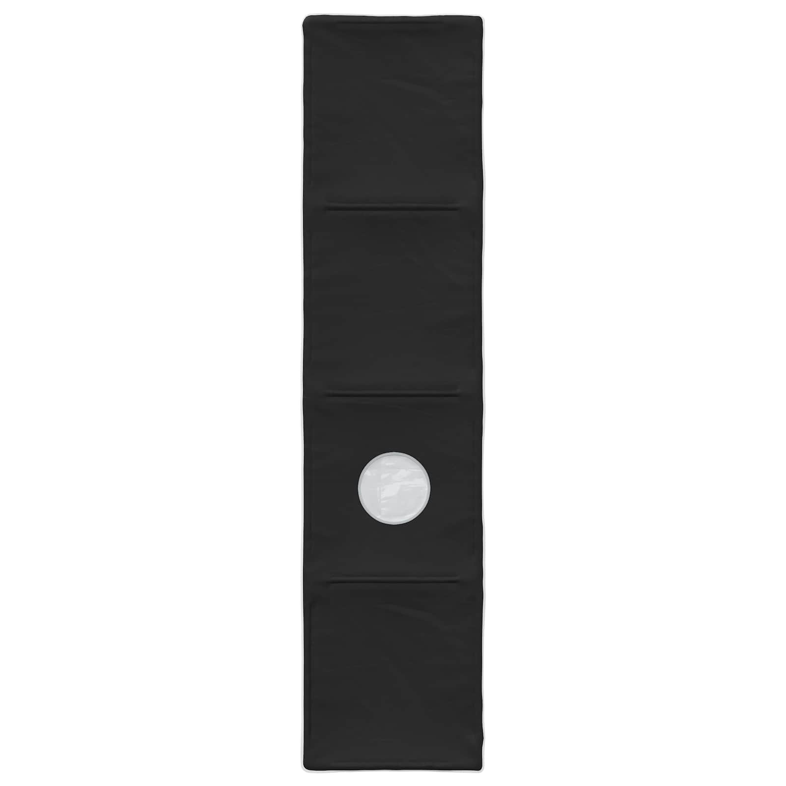 Bettunnel 2 pcs Schwarz 211 x 52,5 x 2 cm Polyester
