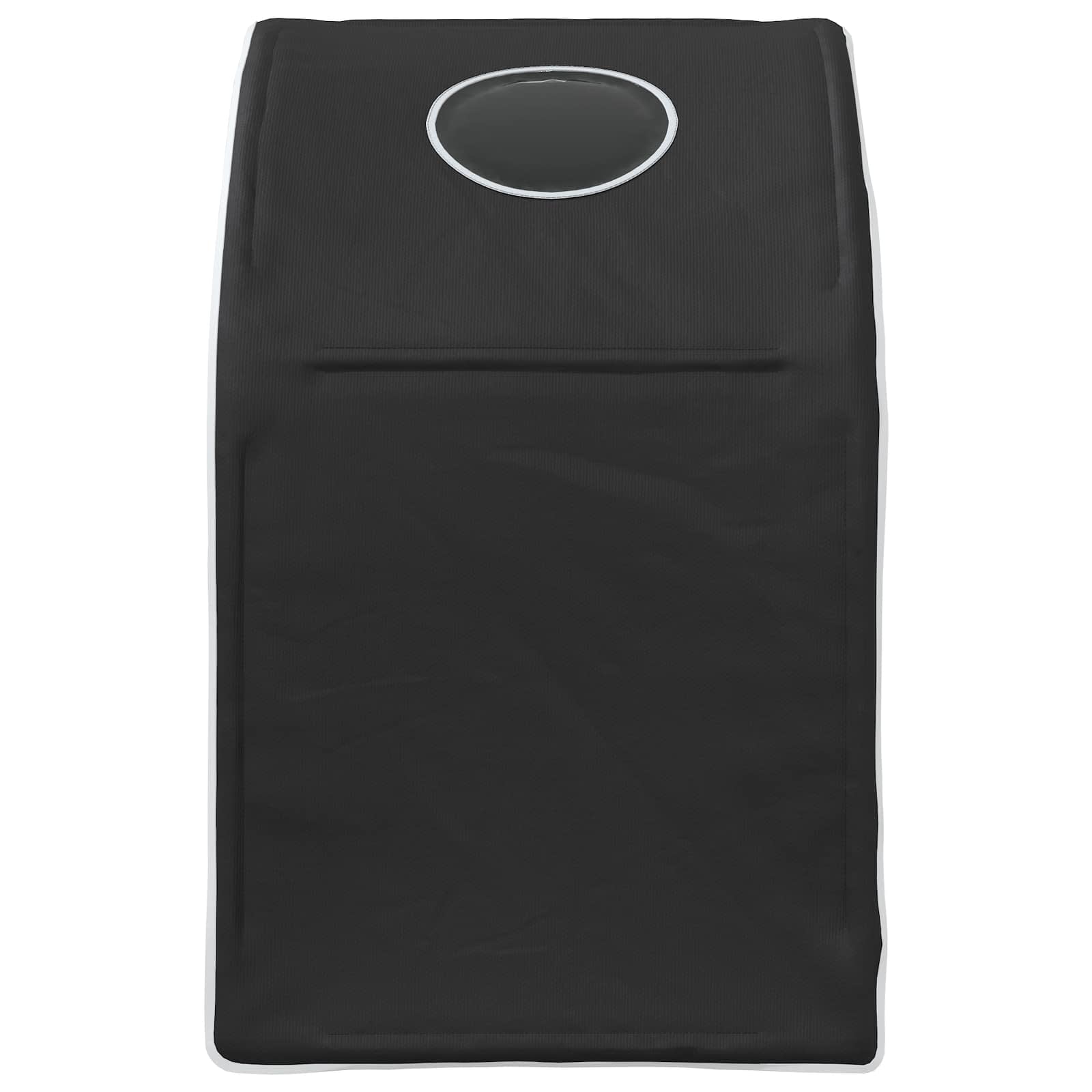 Bettunnel 2 pcs Schwarz 211 x 52,5 x 2 cm Polyester