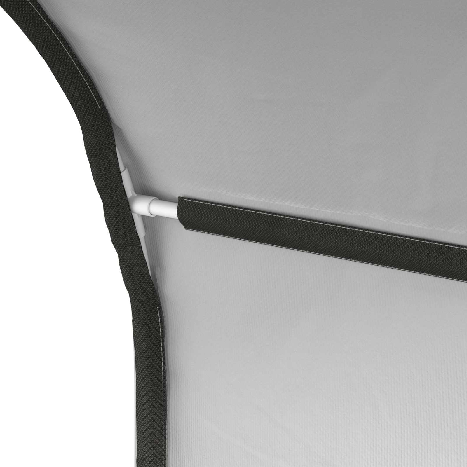 Bettunnel 2 pcs Weiß 211 x 52,5 x 2 cm Polyester