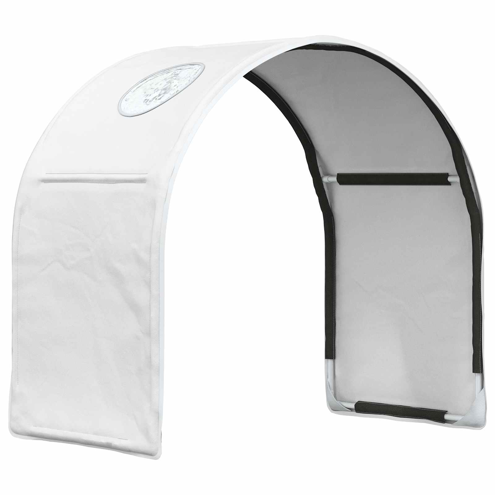 Bettunnel 2 pcs Weiß 211 x 52,5 x 2 cm Polyester