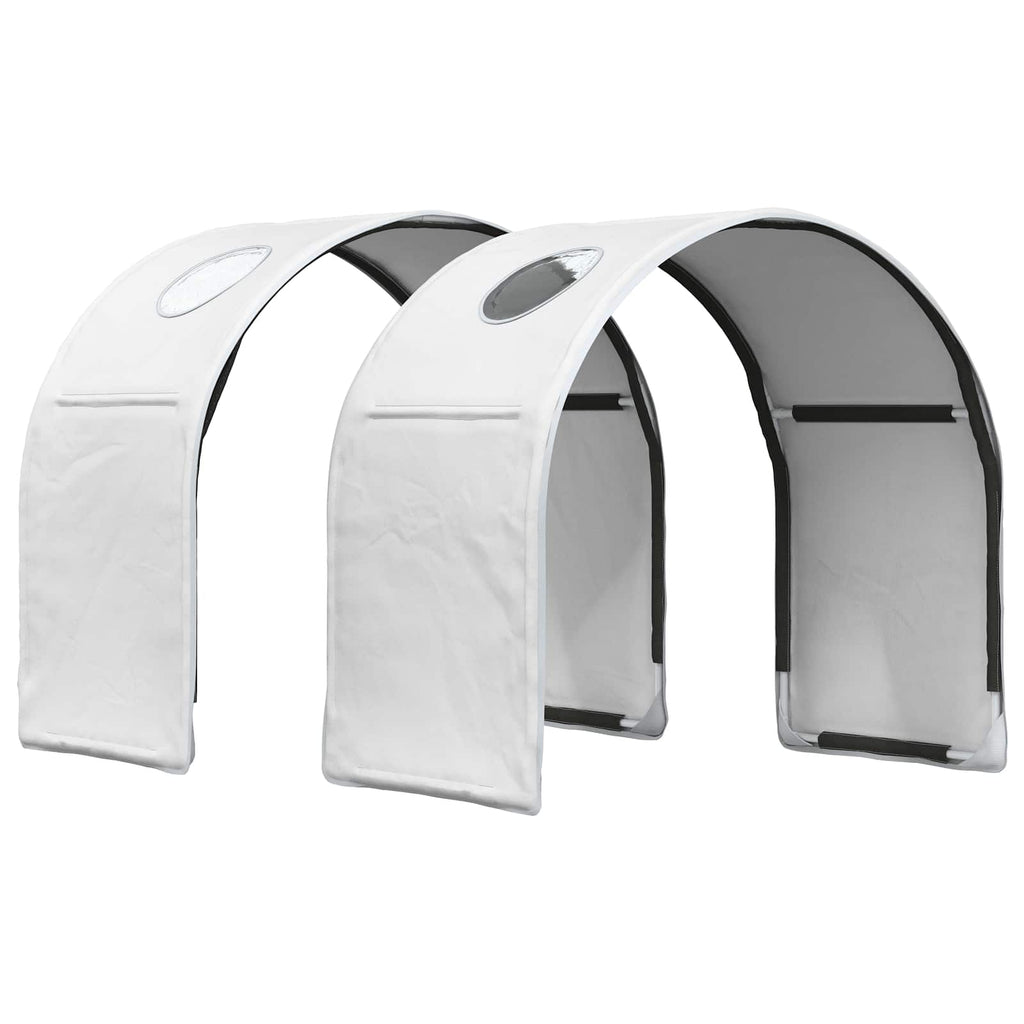 Bettunnel 2 pcs Weiß 211 x 52,5 x 2 cm Polyester