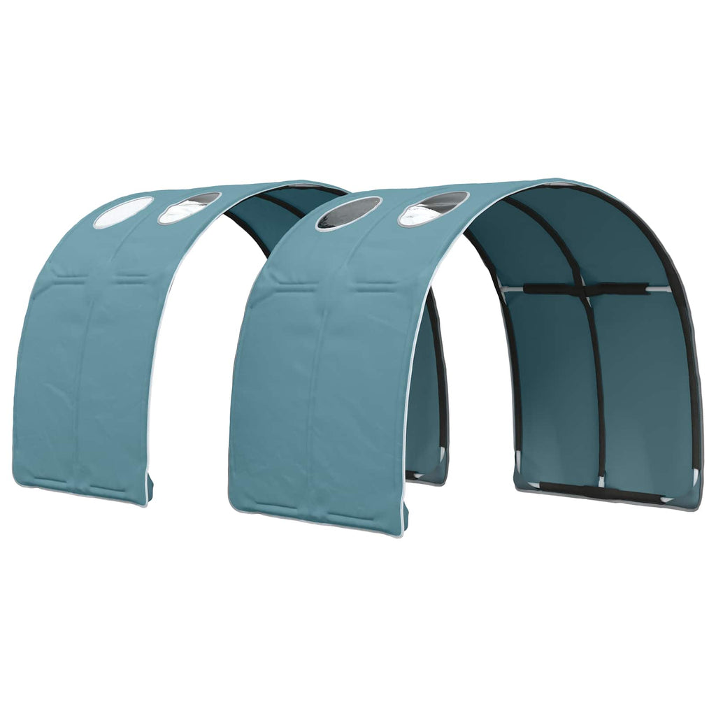 Bettunnel 2 pcs Himmelblau 211 x 67,5 x 2 cm Polyester