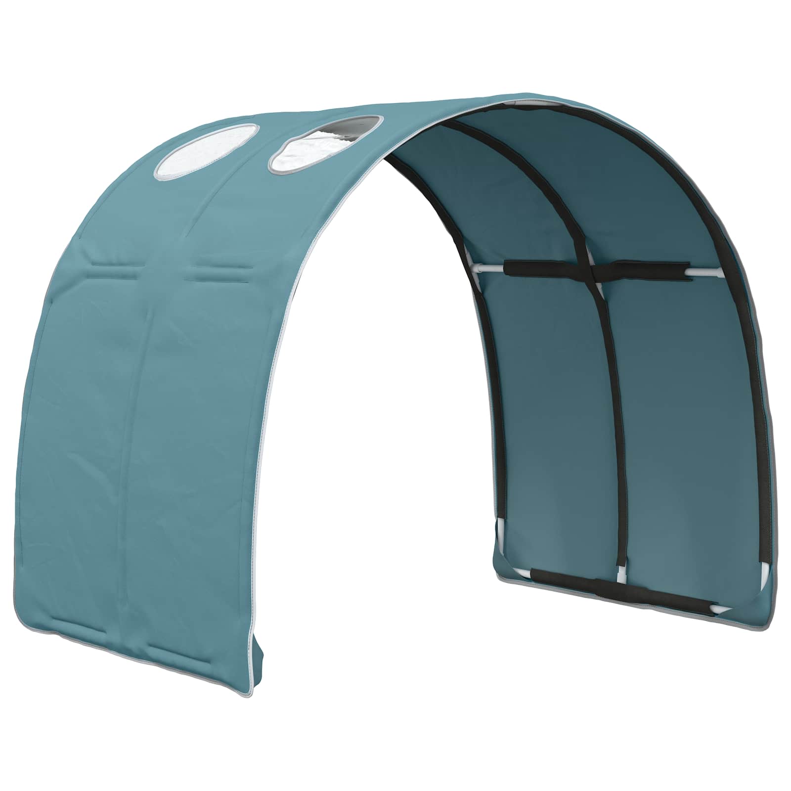 Bettunnel 2 pcs Himmelblau 211 x 67,5 x 2 cm Polyester