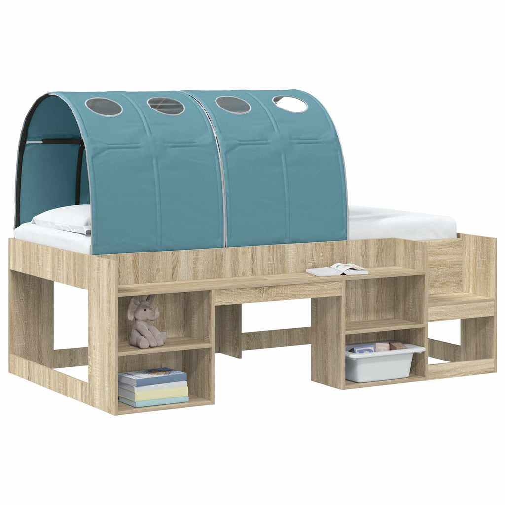 Bettunnel 2 pcs Himmelblau 211 x 67,5 x 2 cm Polyester