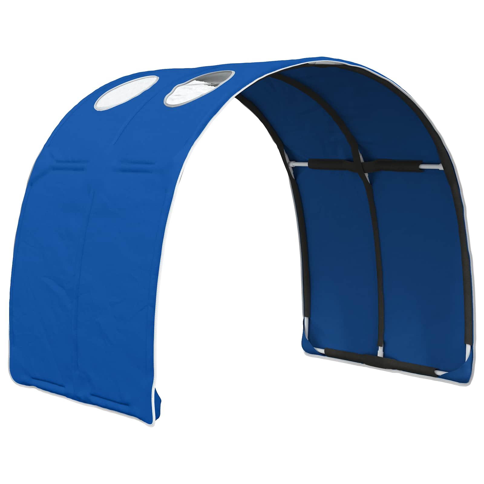 Bettunnel 2 pcs Blau 211 x 67,5 x 2 cm Polyester