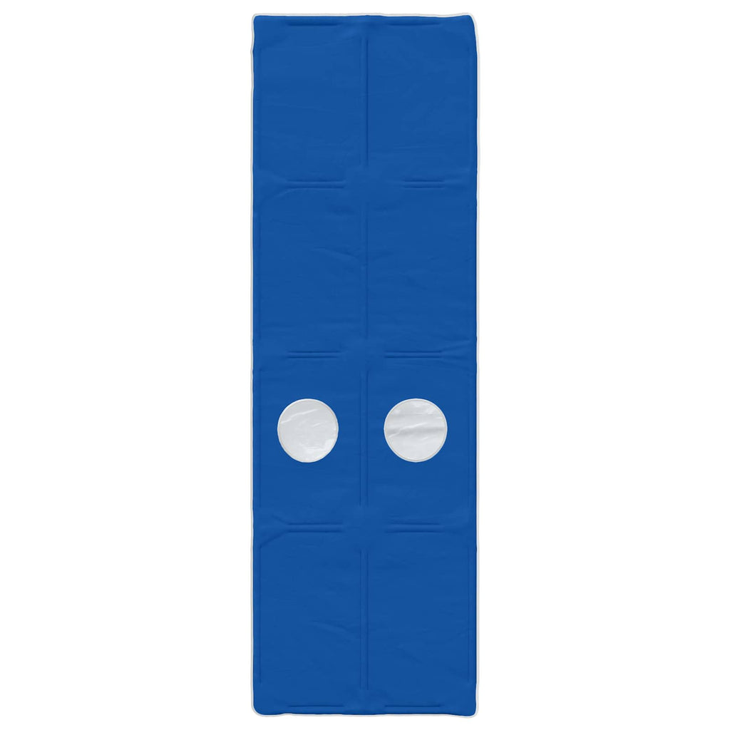 Bettunnel 2 pcs Blau 211 x 67,5 x 2 cm Polyester