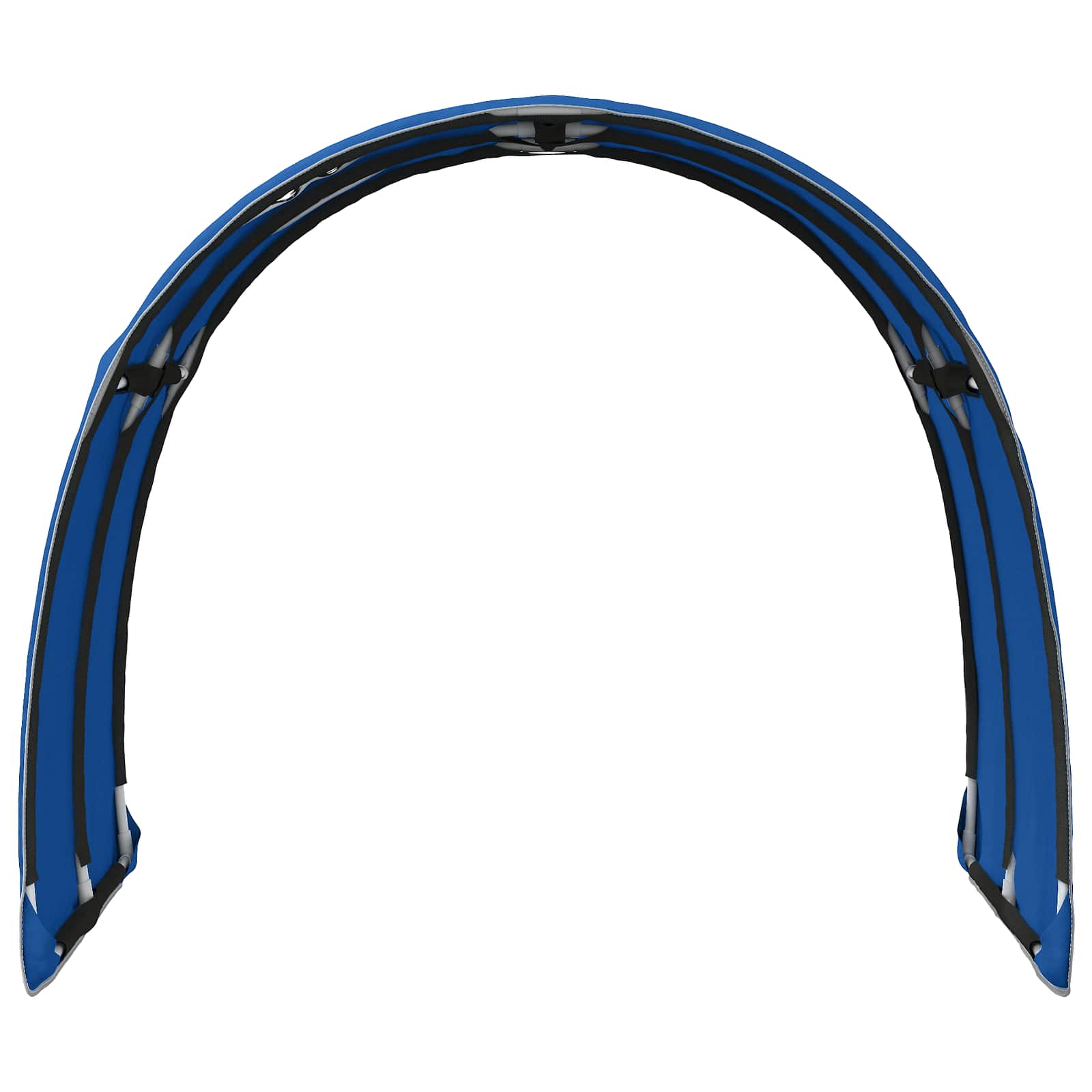 Bettunnel 2 pcs Blau 211 x 67,5 x 2 cm Polyester