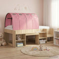 Bettunnel 2 pcs Rosa 211 x 67,5 x 2 cm Polyester