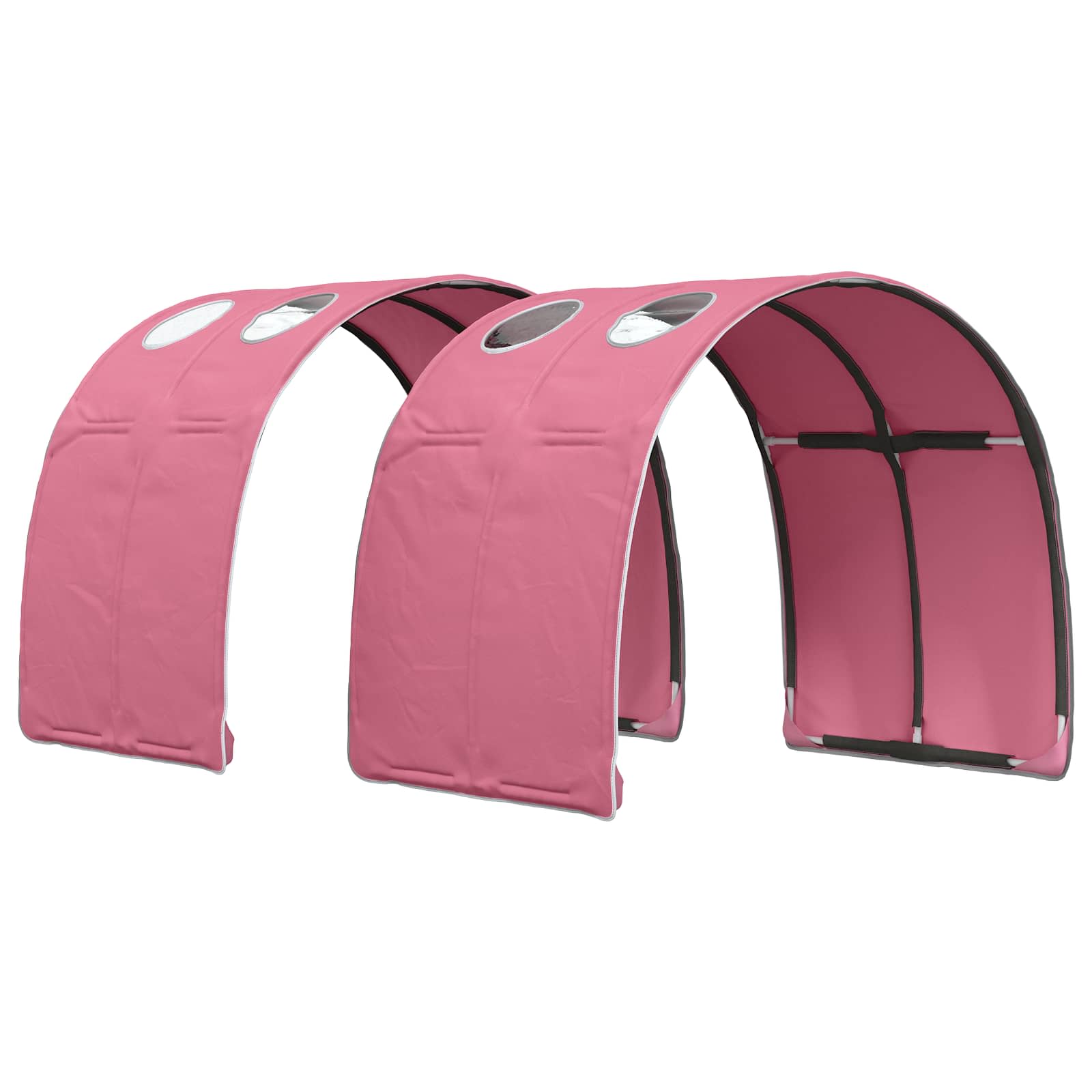 Bettunnel 2 pcs Rosa 211 x 67,5 x 2 cm Polyester