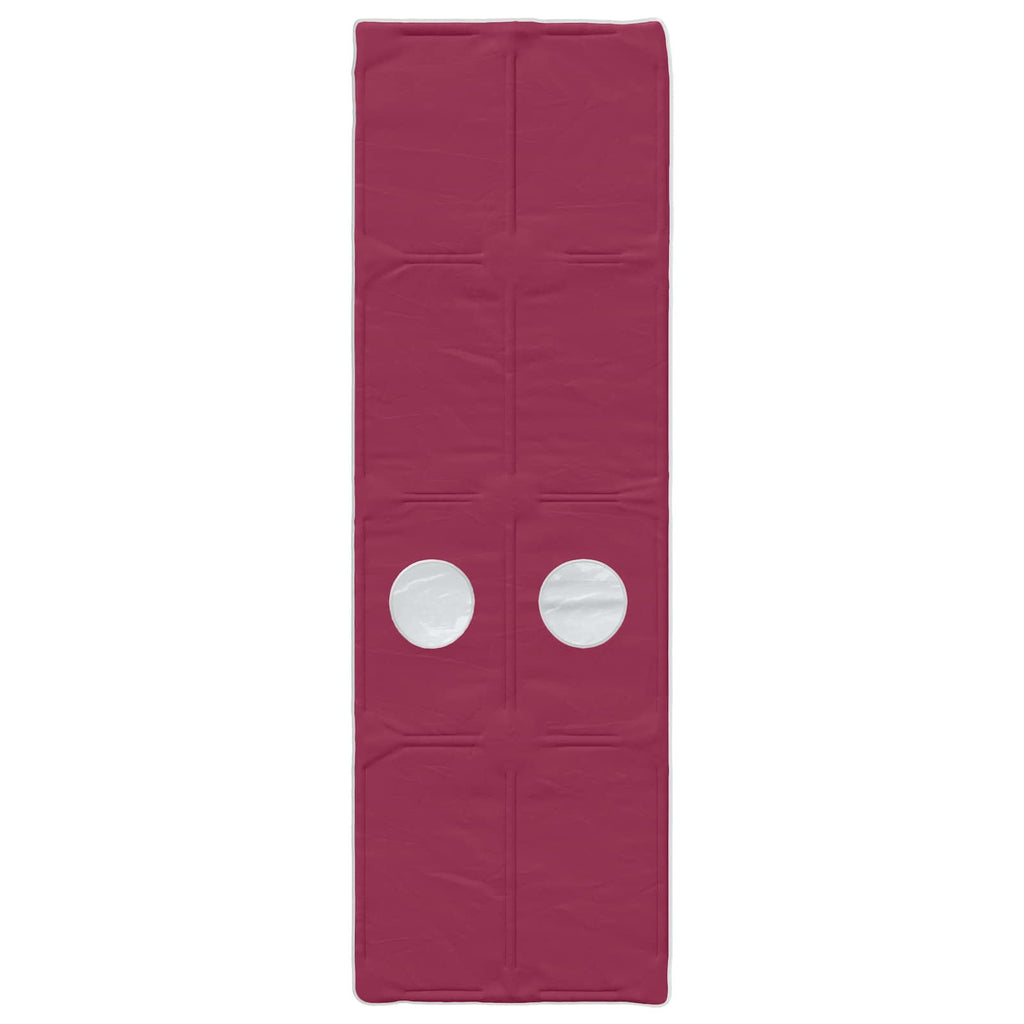 Bettunnel 2 pcs Rot 211 x 67,5 x 2 cm Polyester