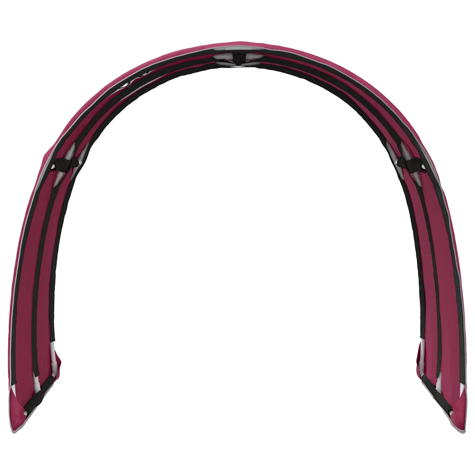 Bettunnel 2 pcs Rot 211 x 67,5 x 2 cm Polyester