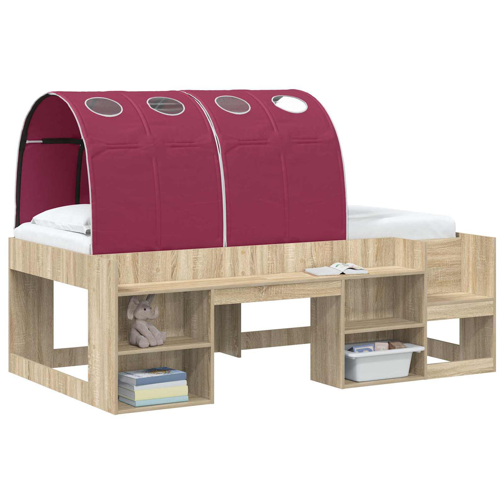 Bettunnel 2 pcs Rot 211 x 67,5 x 2 cm Polyester