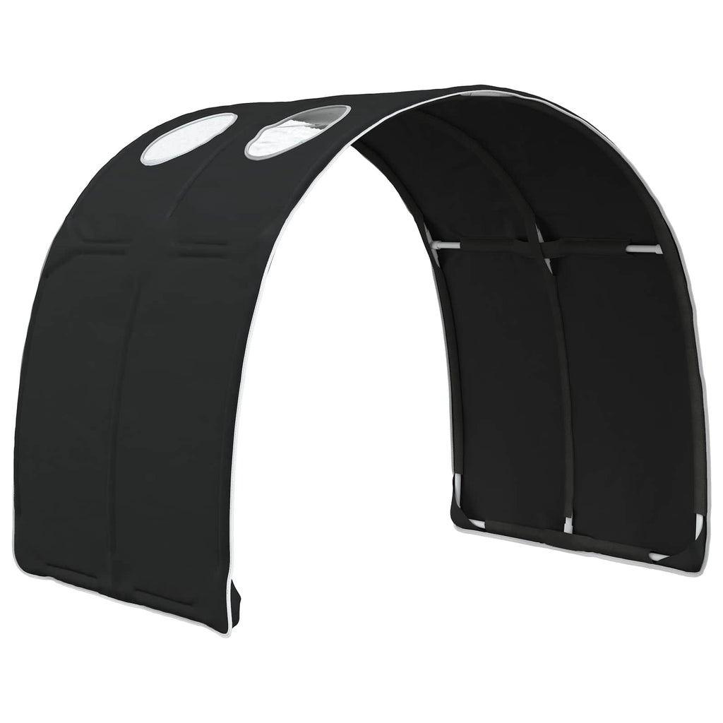 Bettunnel 2 pcs Schwarz 211 x 67,5 x 2 cm Polyester