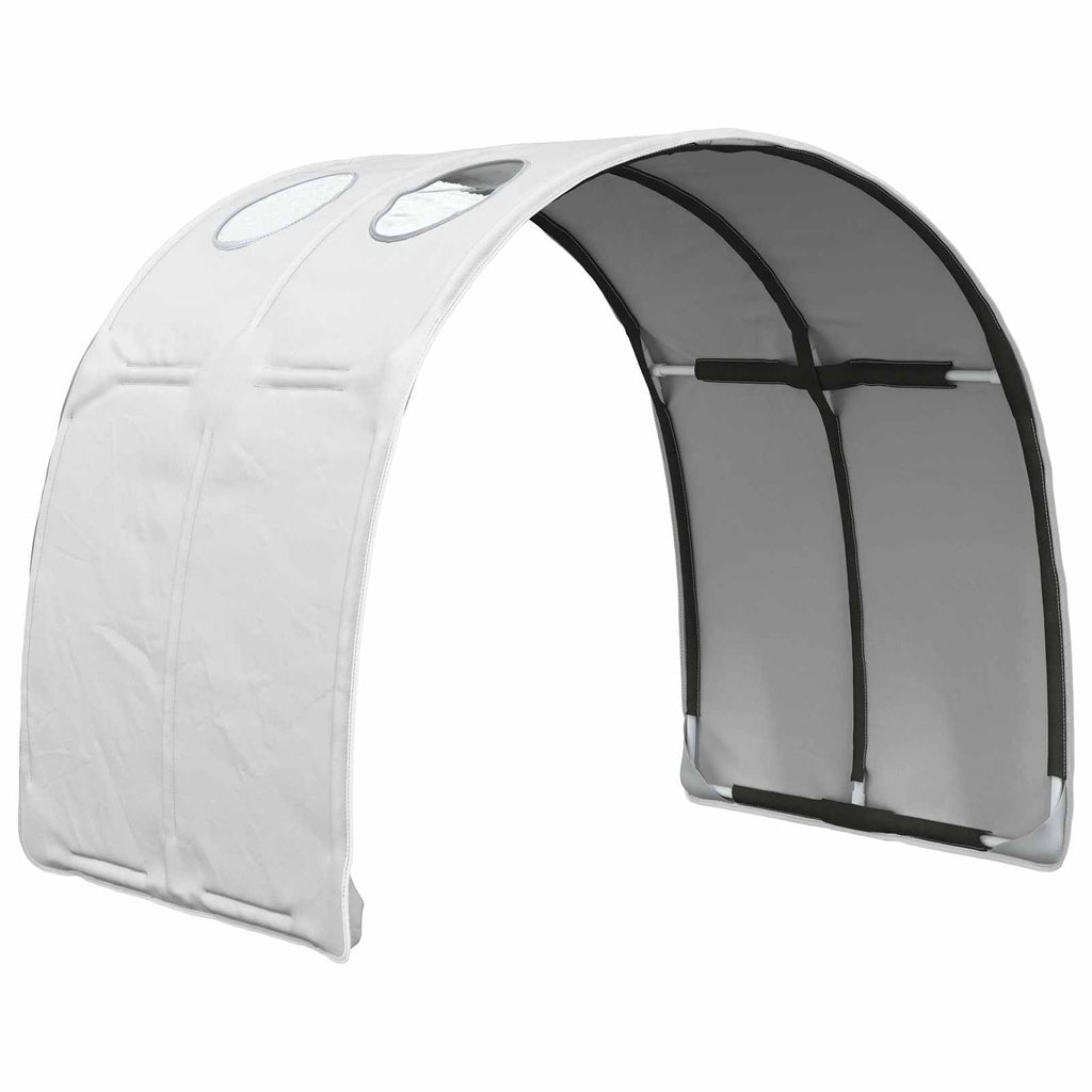 Bettunnel 2 pcs Weiß 211 x 67,5 x 2 cm Polyester