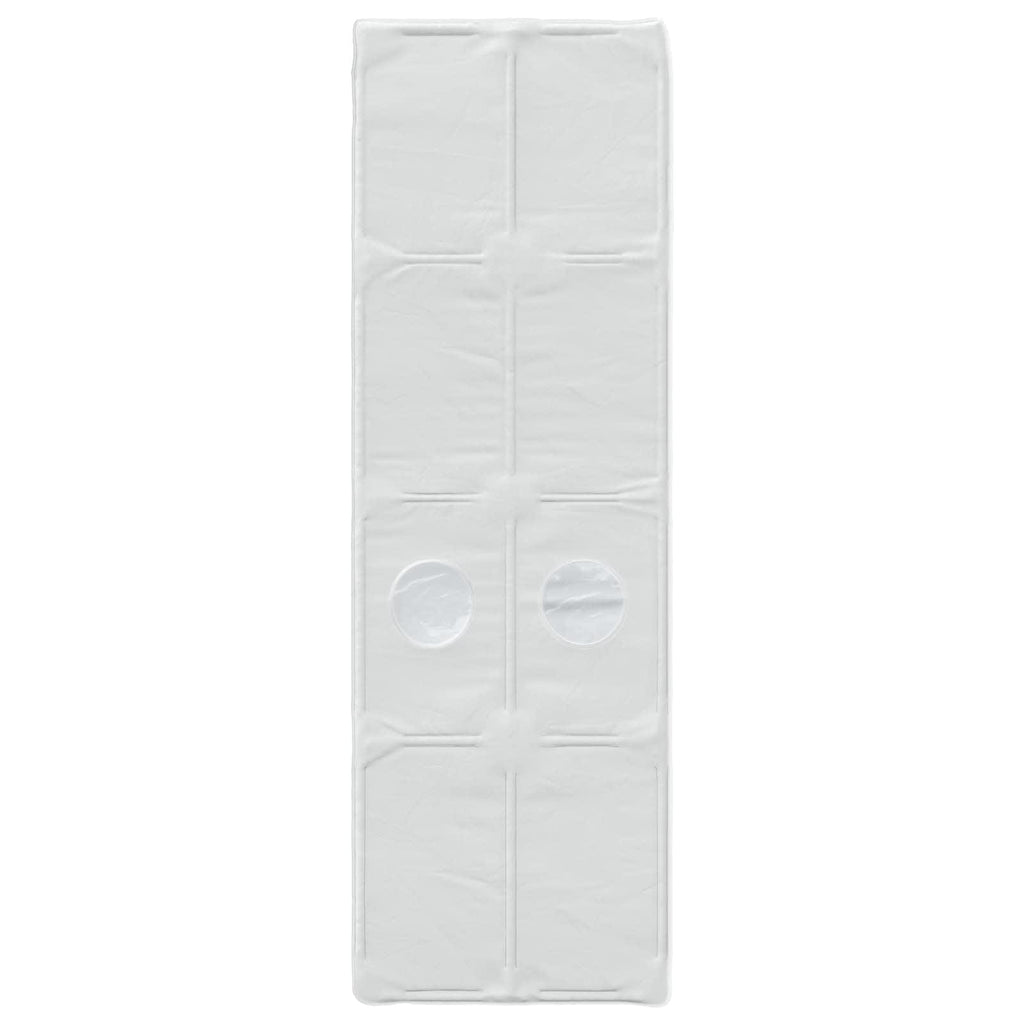 Bettunnel 2 pcs Weiß 211 x 67,5 x 2 cm Polyester