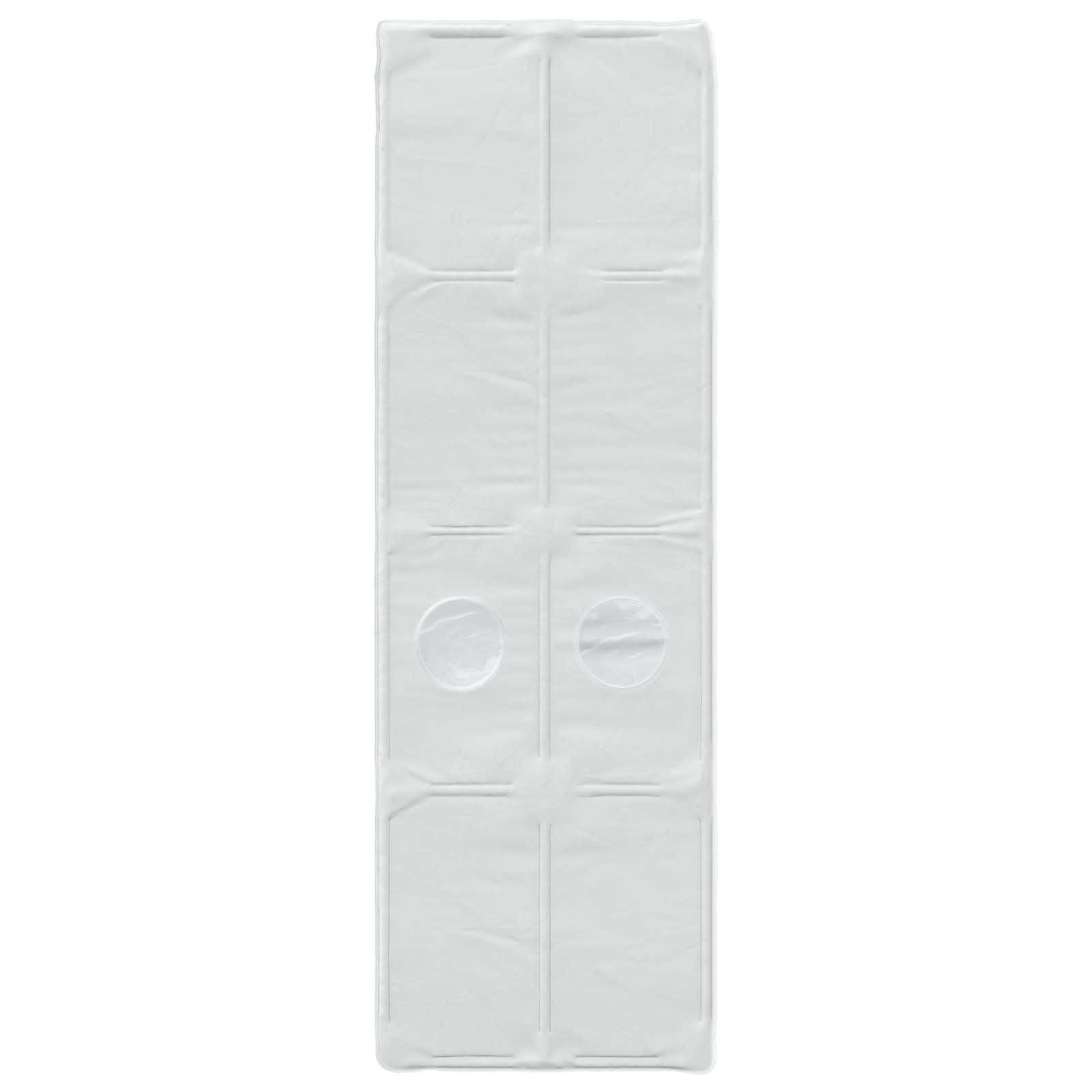 Bettunnel 2 pcs Weiß 211 x 67,5 x 2 cm Polyester