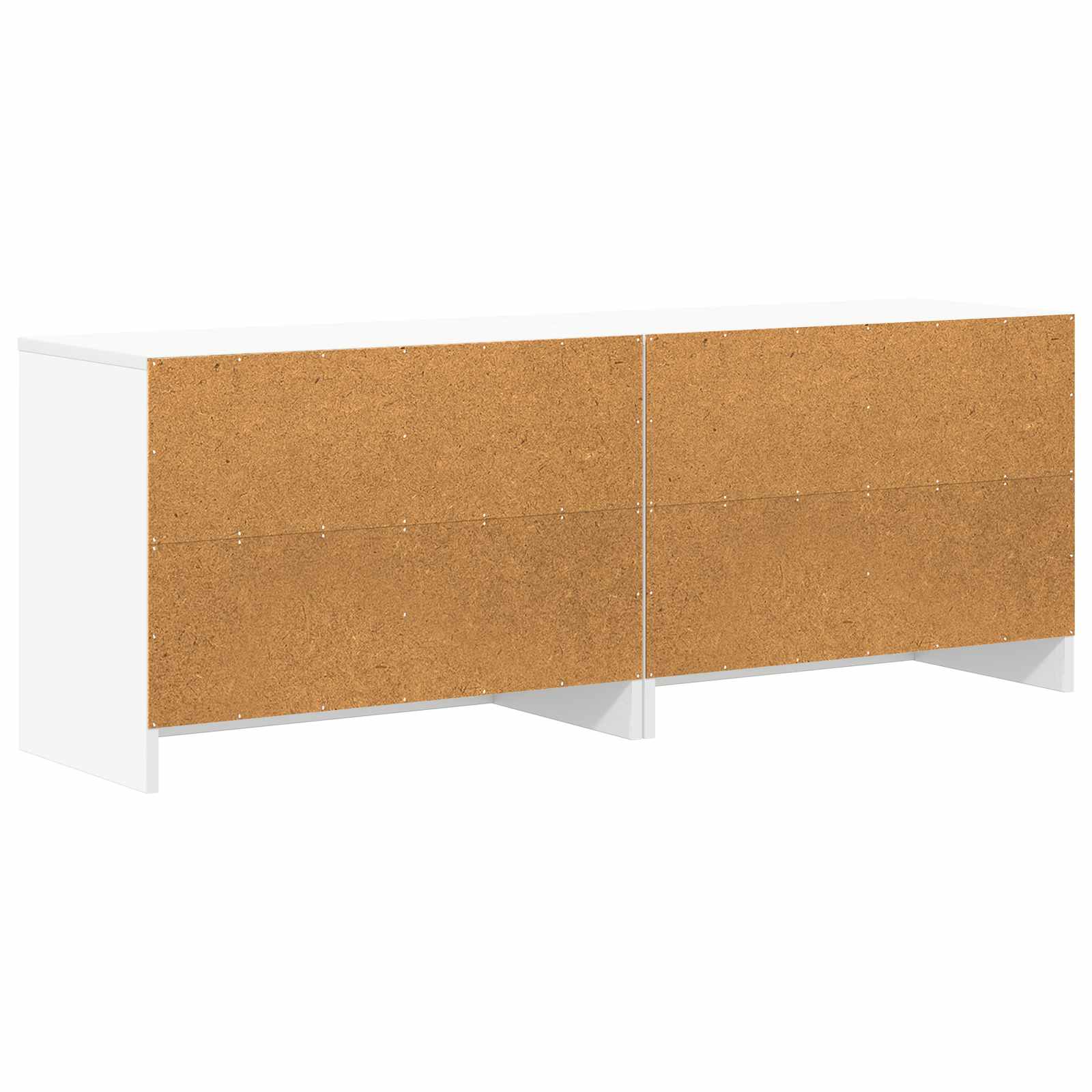 Bettschrank mit Regal 2 pcs Weiß 66 x 33 x 48 cm Holzwerkstoff