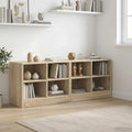 Bettschrank 2 pcs Sonoma-Eiche 66 x 33 x 48 cm Holzwerkstoff