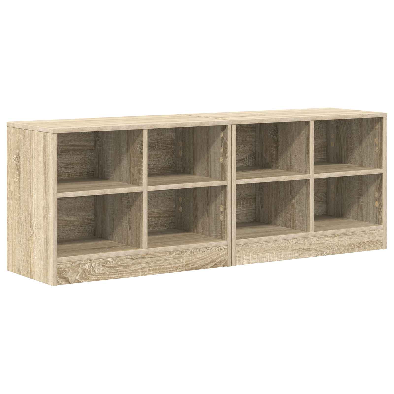 Bettschrank 2 pcs Sonoma-Eiche 66 x 33 x 48 cm Holzwerkstoff