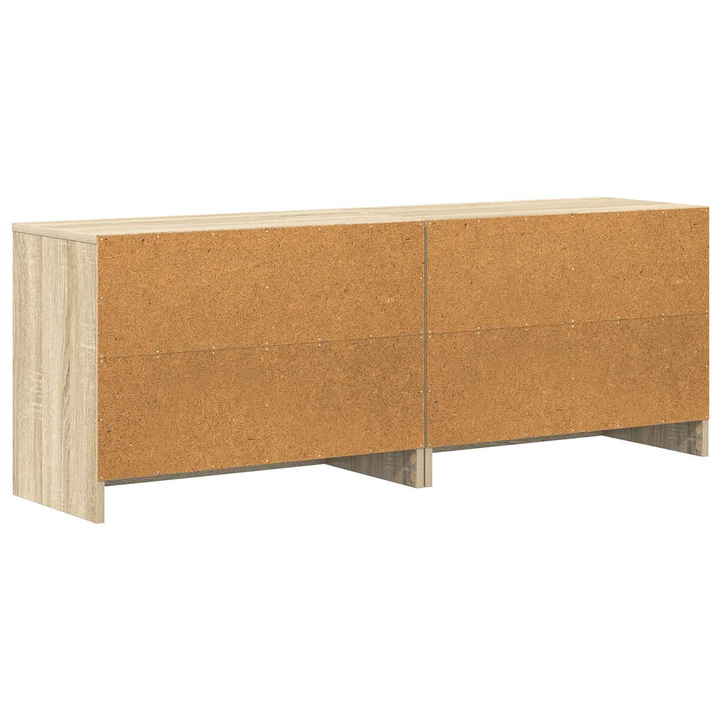 Bettschrank 2 pcs Sonoma-Eiche 66 x 33 x 48 cm Holzwerkstoff