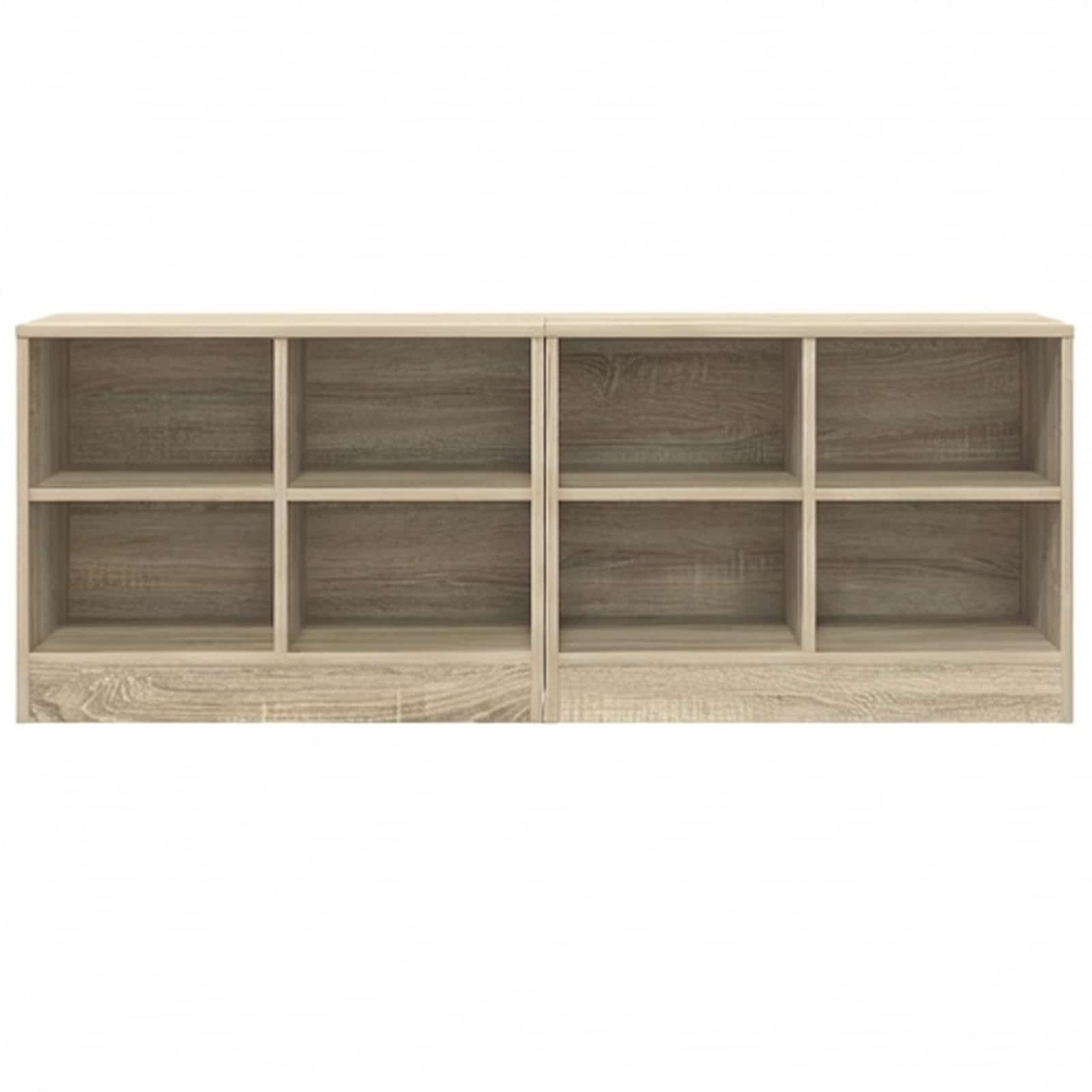 Bettschrank 2 pcs Sonoma-Eiche 66 x 33 x 48 cm Holzwerkstoff