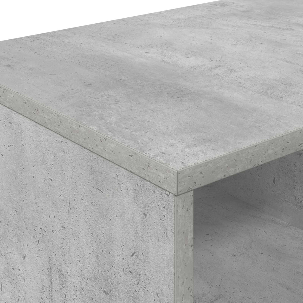 Bettschrank 2 pcs Betongrau 66 x 33 x 48 cm Holzwerkstoff