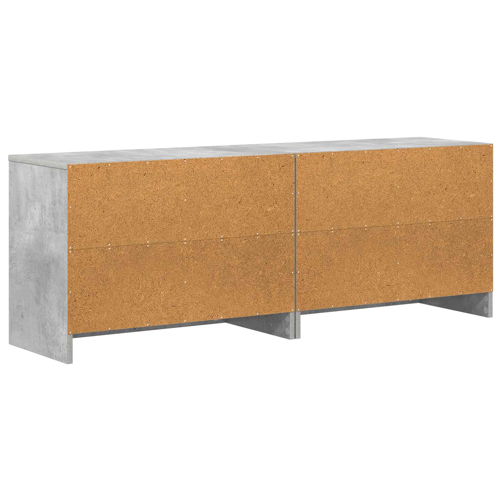 Bettschrank 2 pcs Betongrau 66 x 33 x 48 cm Holzwerkstoff