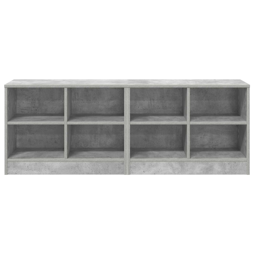 Bettschrank 2 pcs Betongrau 66 x 33 x 48 cm Holzwerkstoff