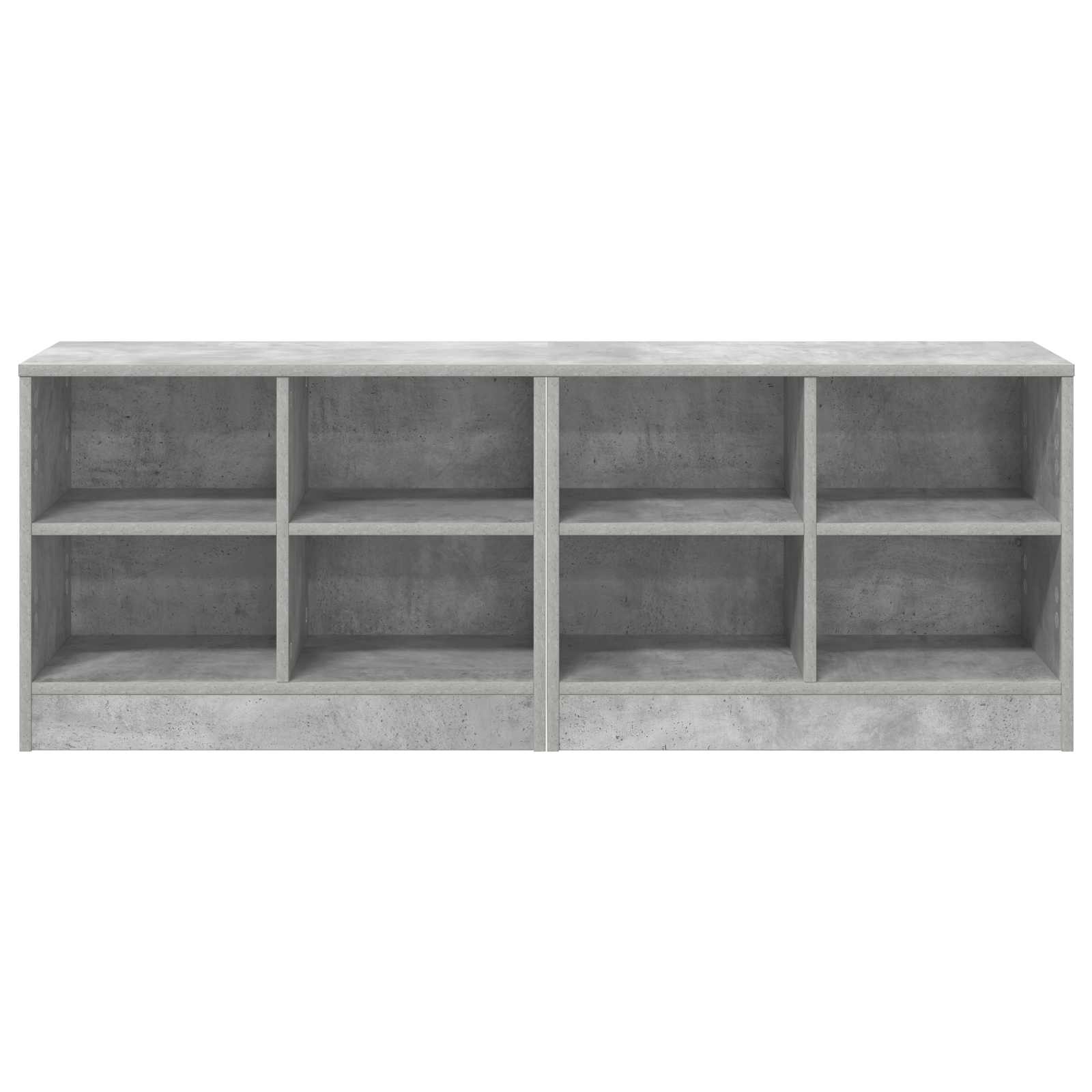 Bettschrank 2 pcs Betongrau 66 x 33 x 48 cm Holzwerkstoff