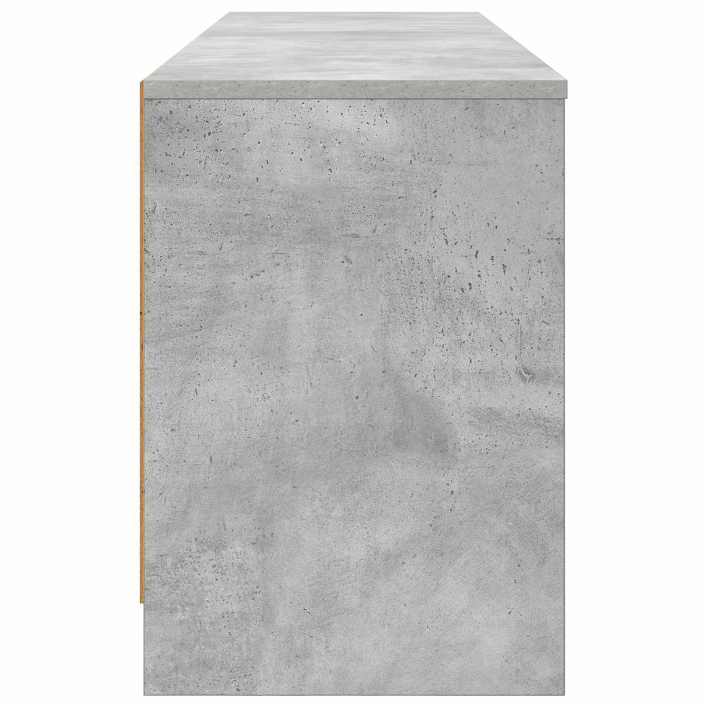 Bettschrank 2 pcs Betongrau 66 x 33 x 48 cm Holzwerkstoff