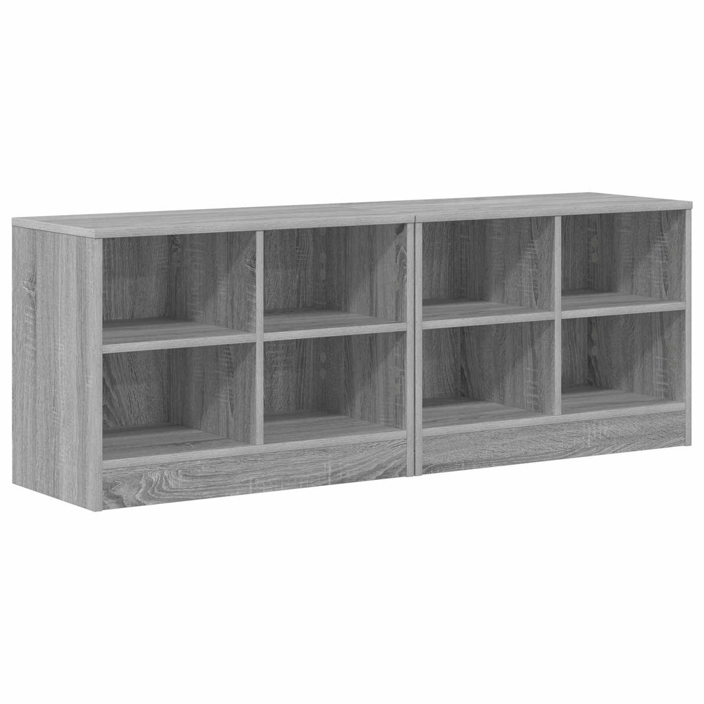 Bettschrank 2 pcs Grau Sonoma 66 x 33 x 48 cm Holzwerkstoff