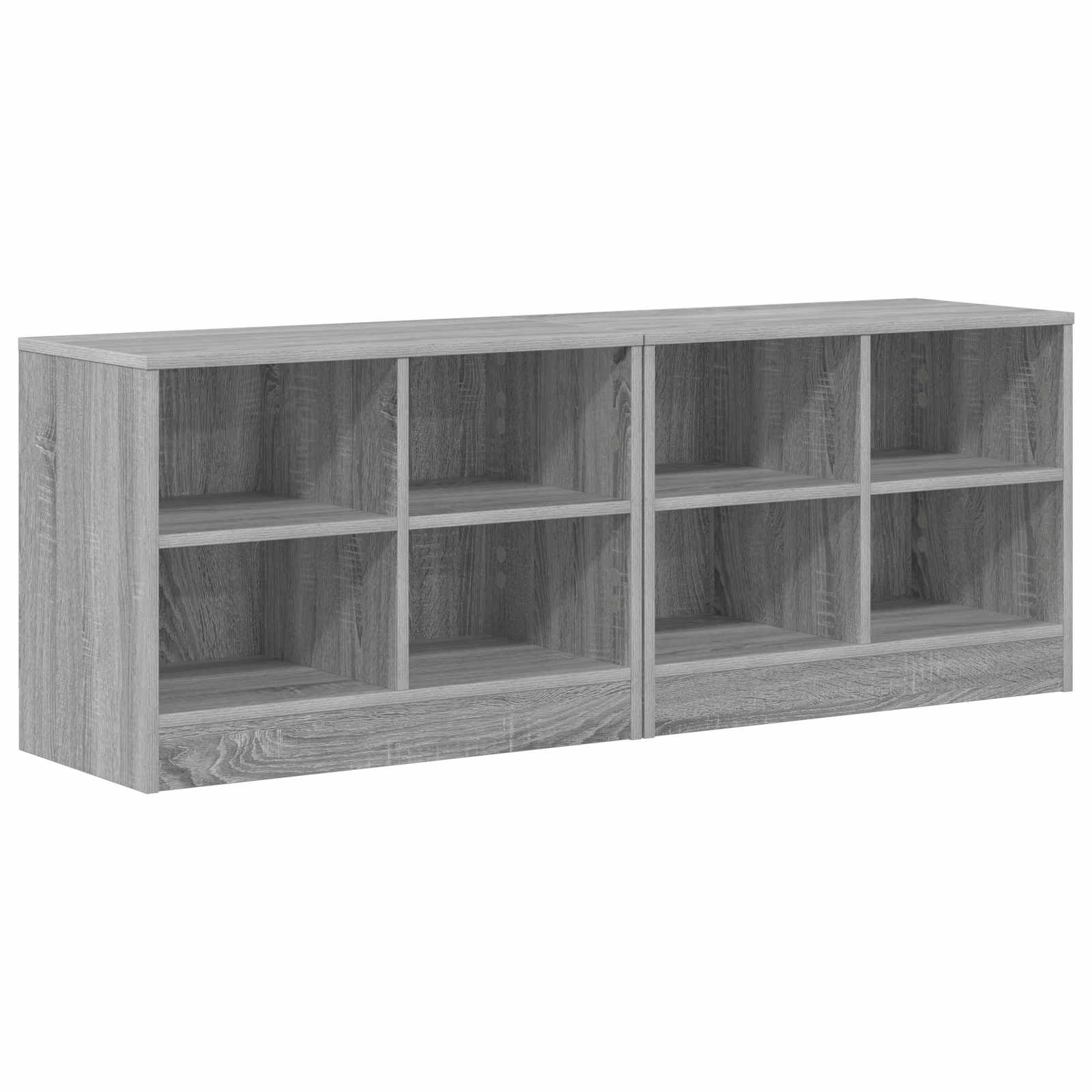 Bettschrank 2 pcs Grau Sonoma 66 x 33 x 48 cm Holzwerkstoff