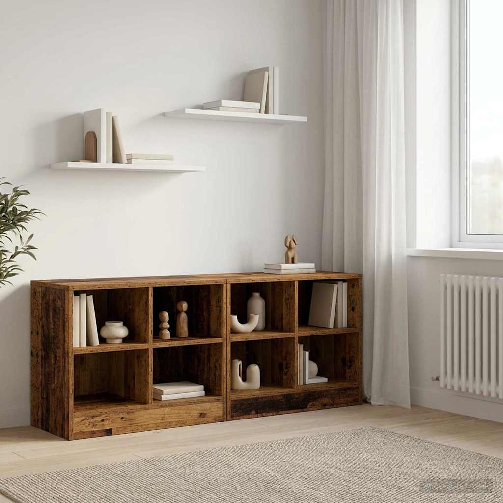 Bettschrank 2 pcs Altholz 66 x 33 x 48 cm Holzwerkstoff