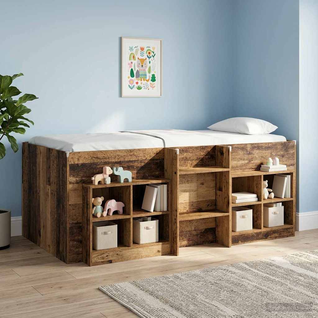 Bettschrank 2 pcs Altholz 66 x 33 x 48 cm Holzwerkstoff