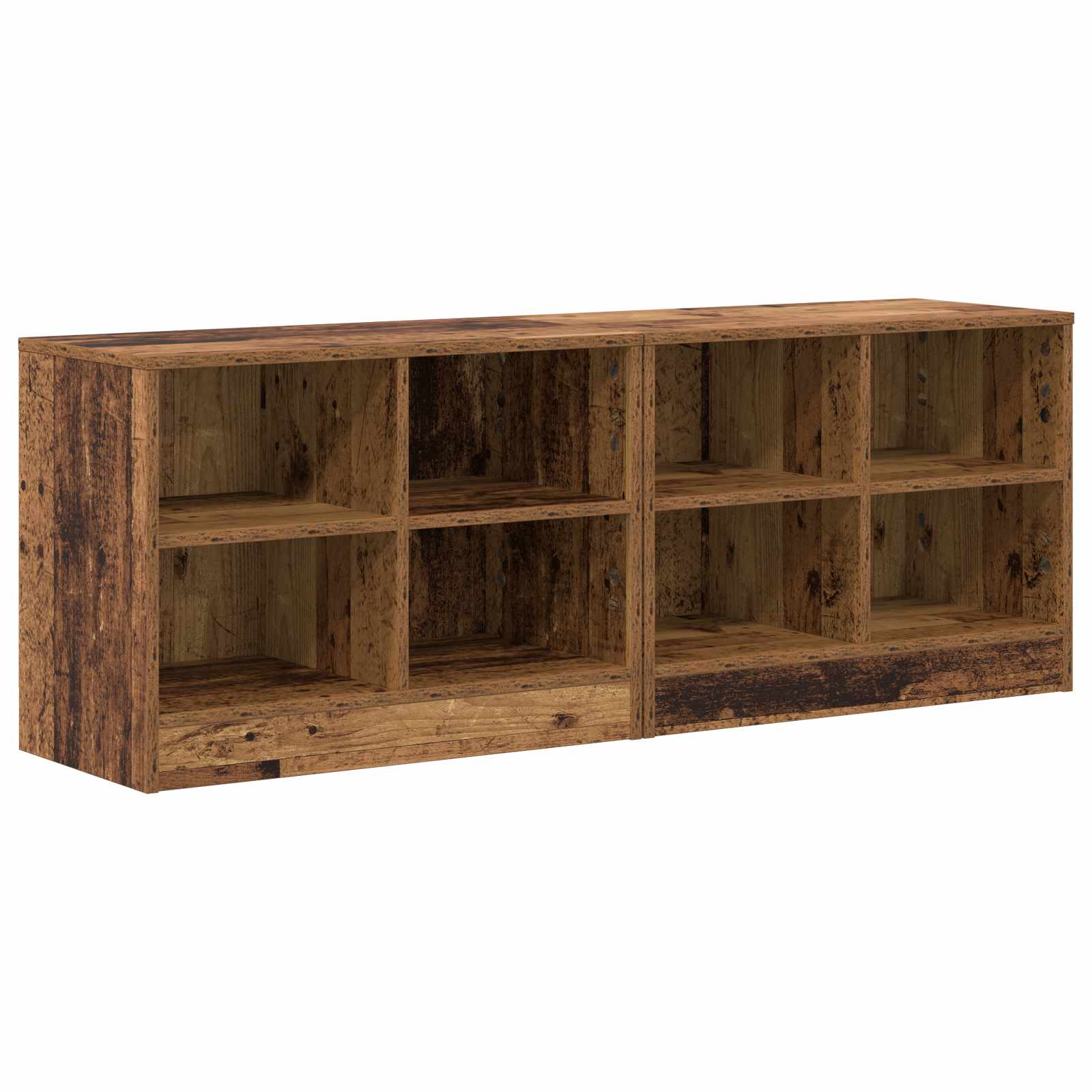 Bettschrank 2 pcs Altholz 66 x 33 x 48 cm Holzwerkstoff