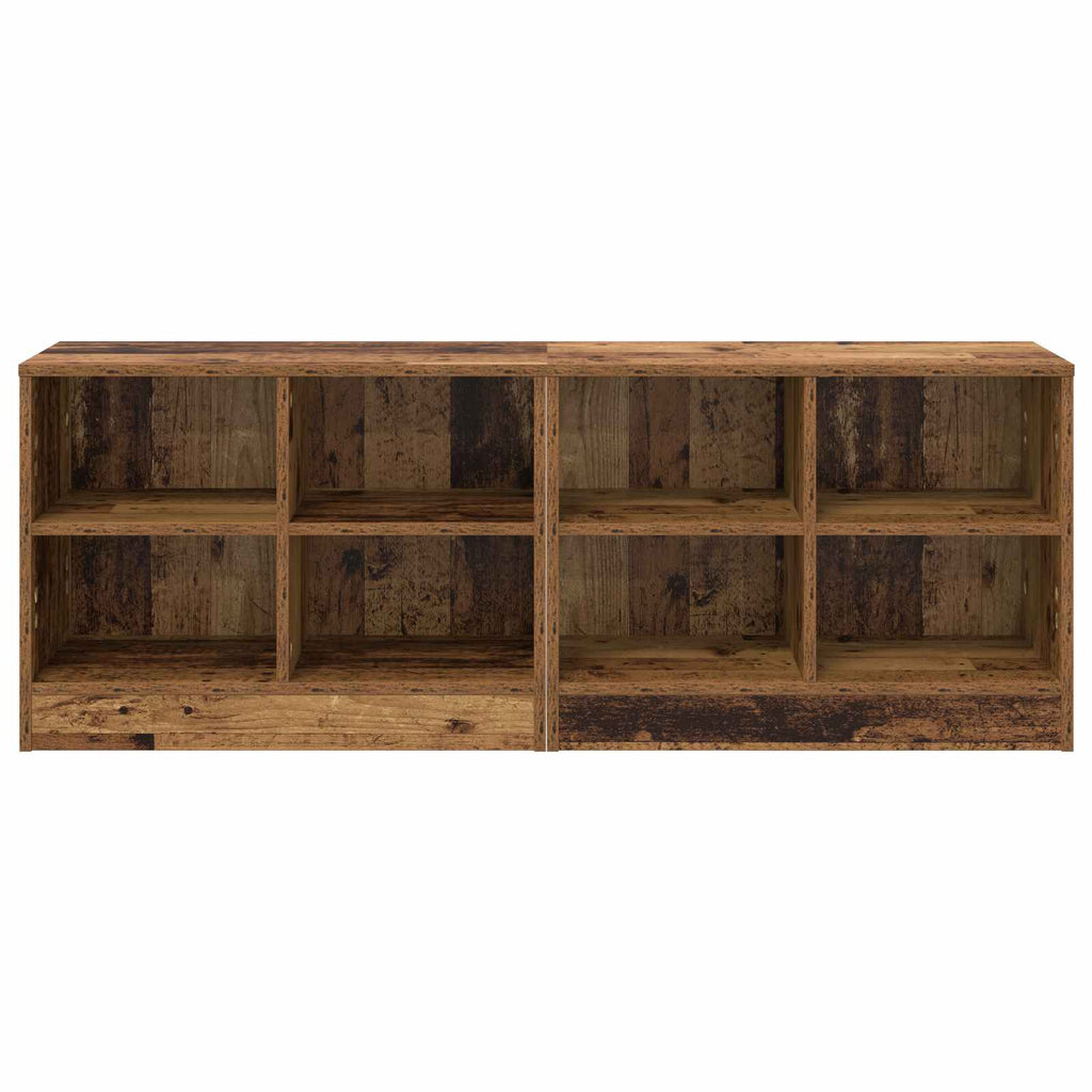 Bettschrank 2 pcs Altholz 66 x 33 x 48 cm Holzwerkstoff
