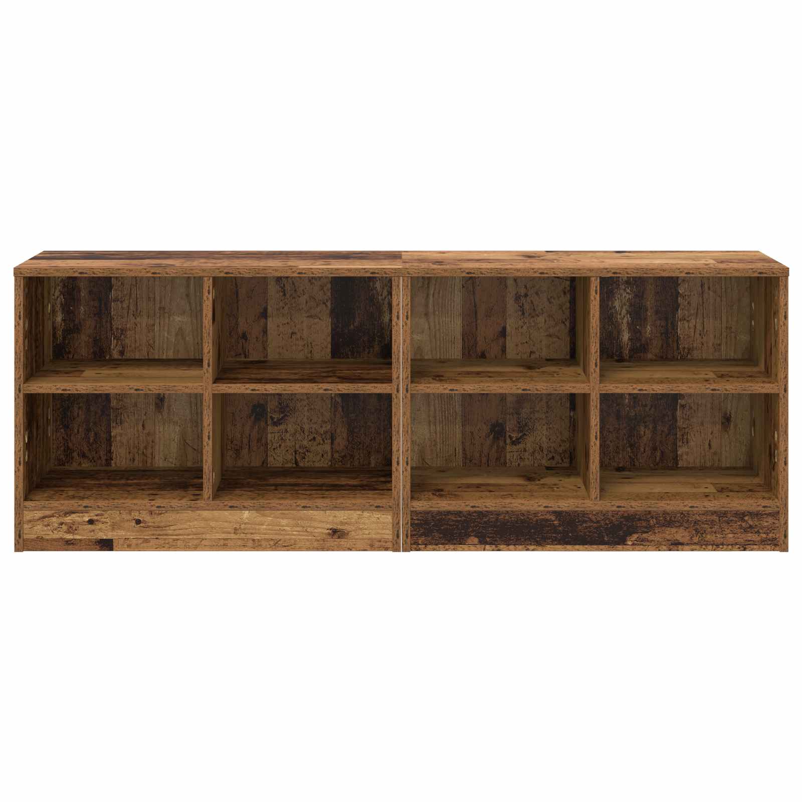 Bettschrank 2 pcs Altholz 66 x 33 x 48 cm Holzwerkstoff