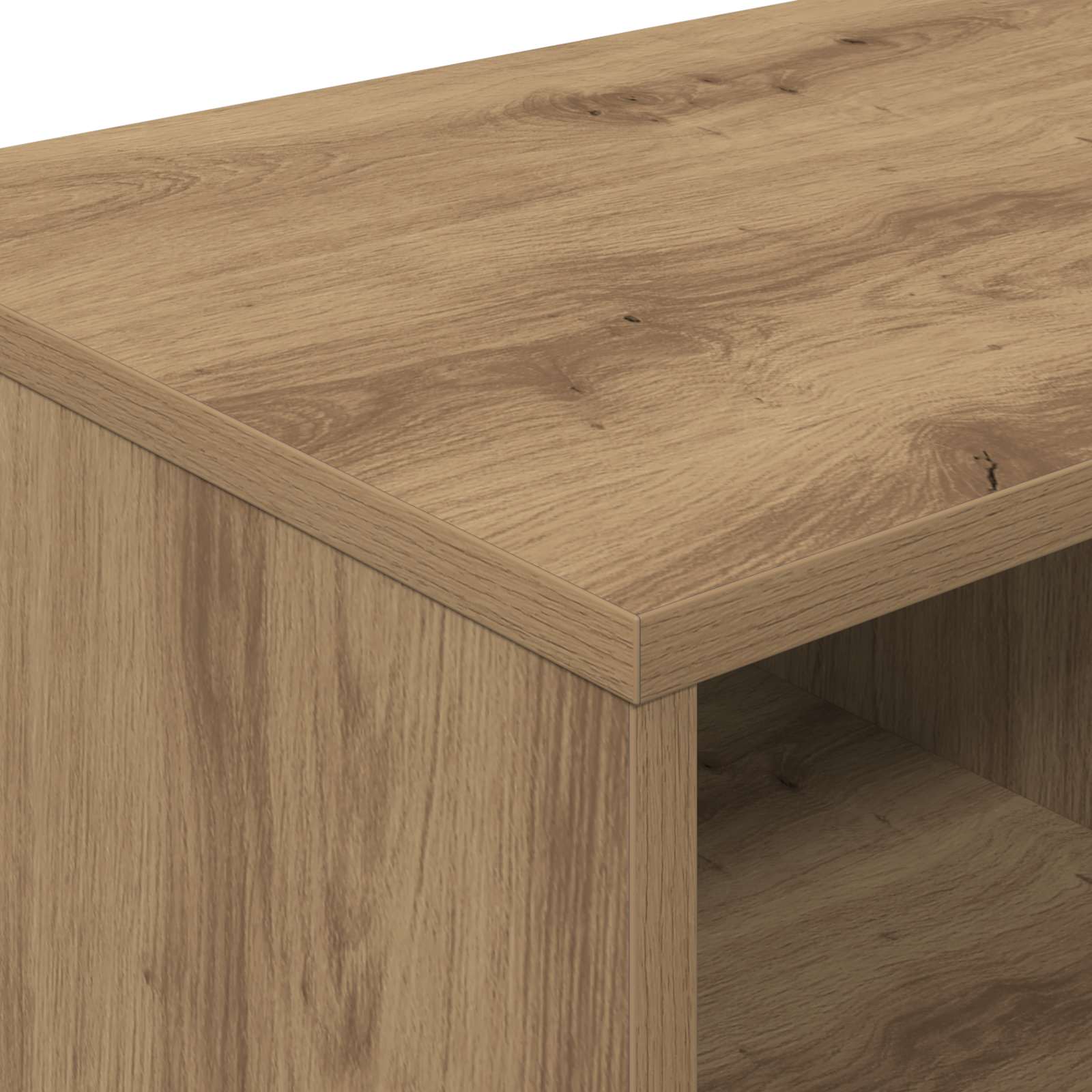 Bettschrank 2 pcs Artisan-Eiche 66 x 33 x 48 cm Holzwerkstoff