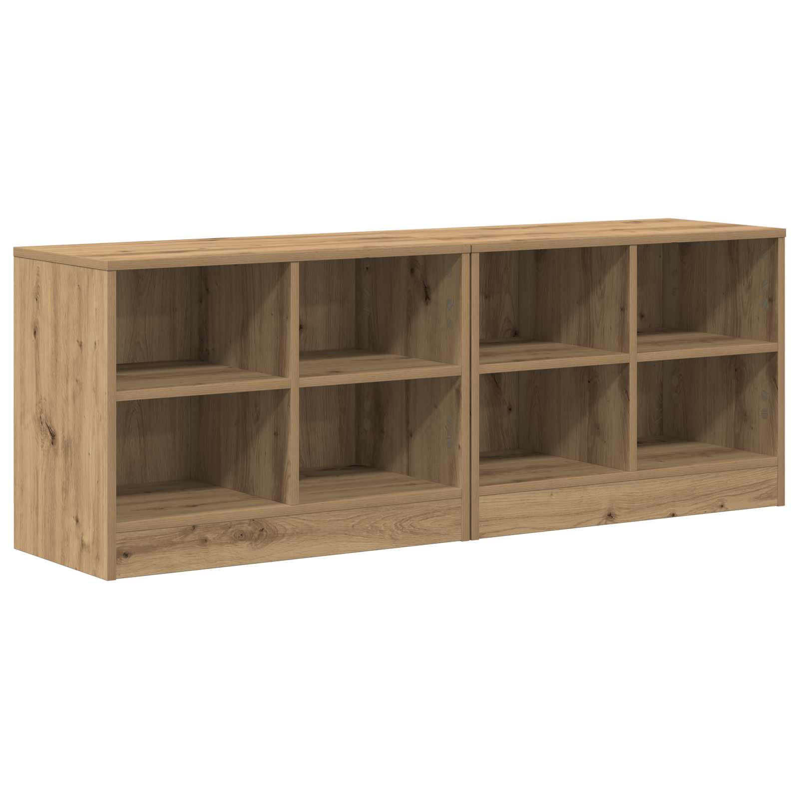 Bettschrank 2 pcs Artisan-Eiche 66 x 33 x 48 cm Holzwerkstoff