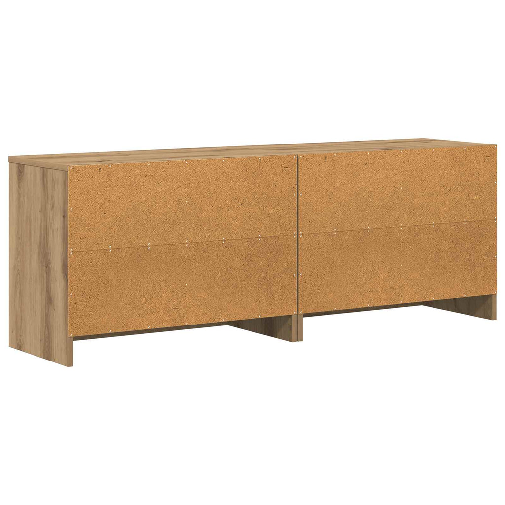 Bettschrank 2 pcs Artisan-Eiche 66 x 33 x 48 cm Holzwerkstoff
