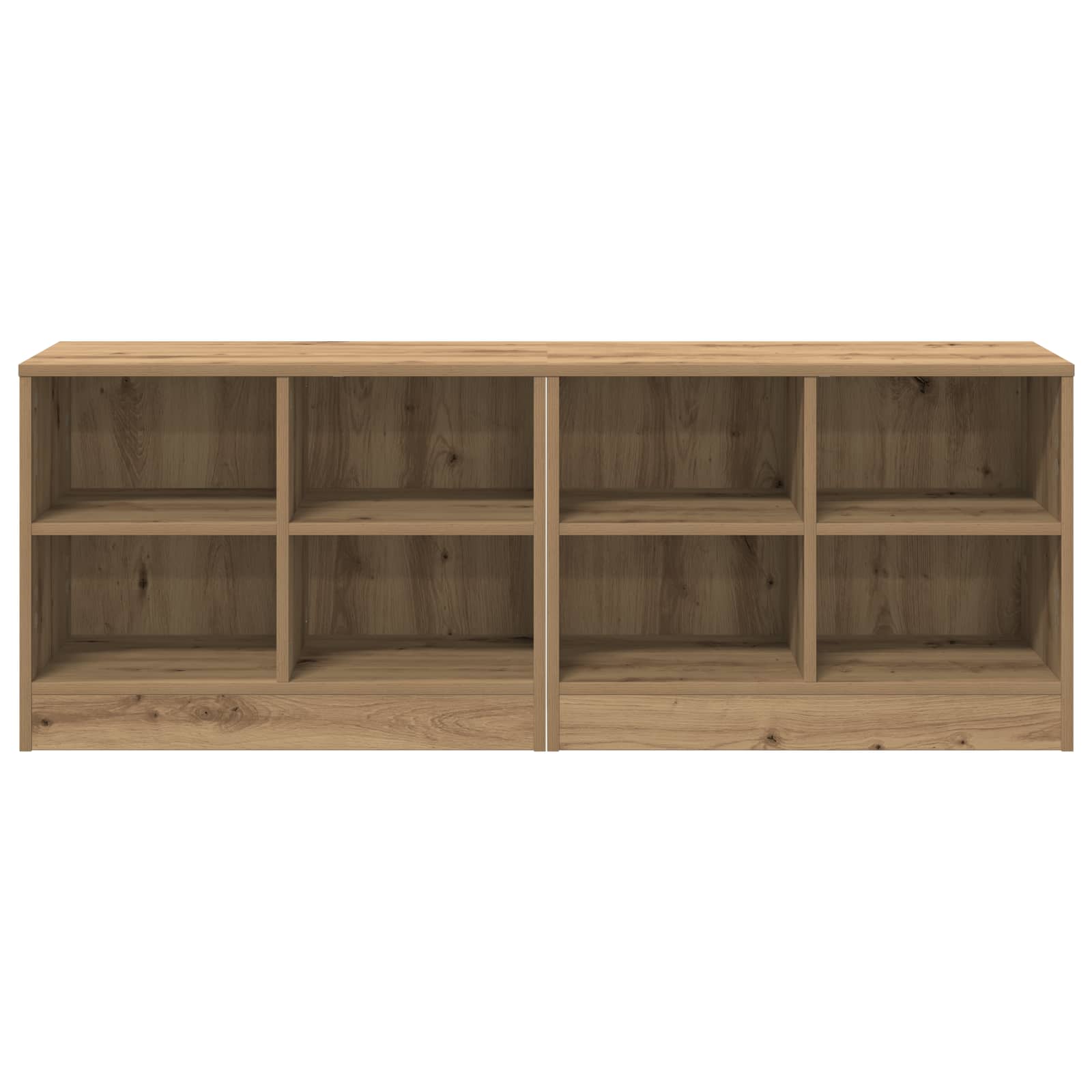 Bettschrank 2 pcs Artisan-Eiche 66 x 33 x 48 cm Holzwerkstoff
