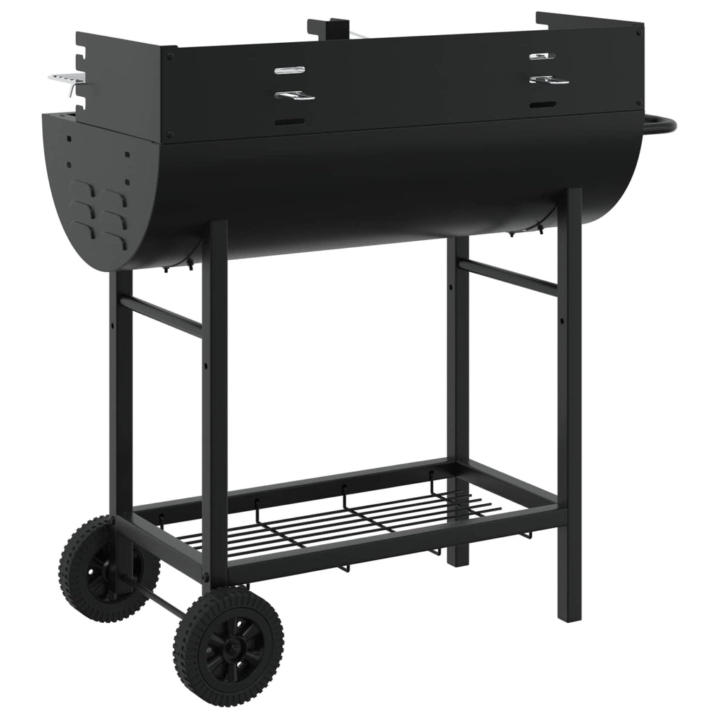 Holzkohlegrill 96,5 x 42,5 x 88,5 cm Schwarz