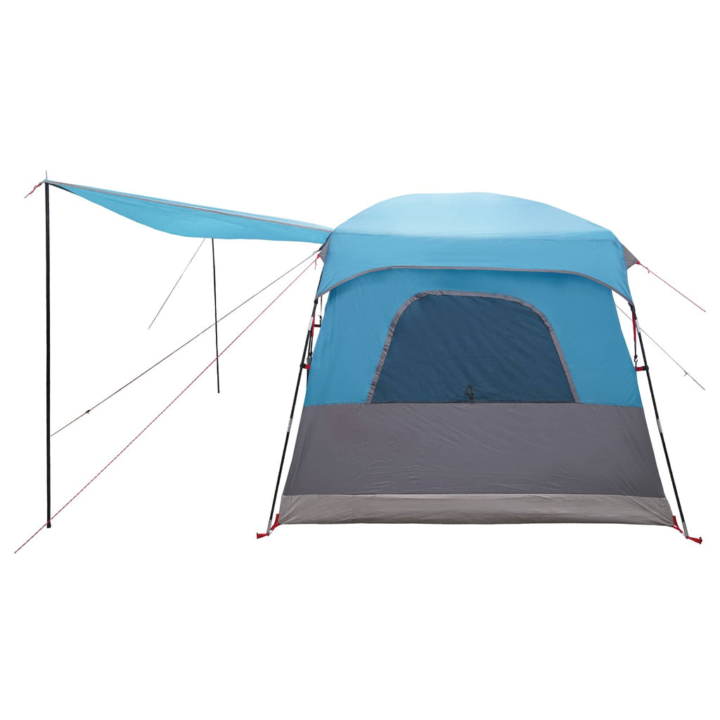 Familienzelt mit Dach Blau 320 x 210 x 180 cm Polyester