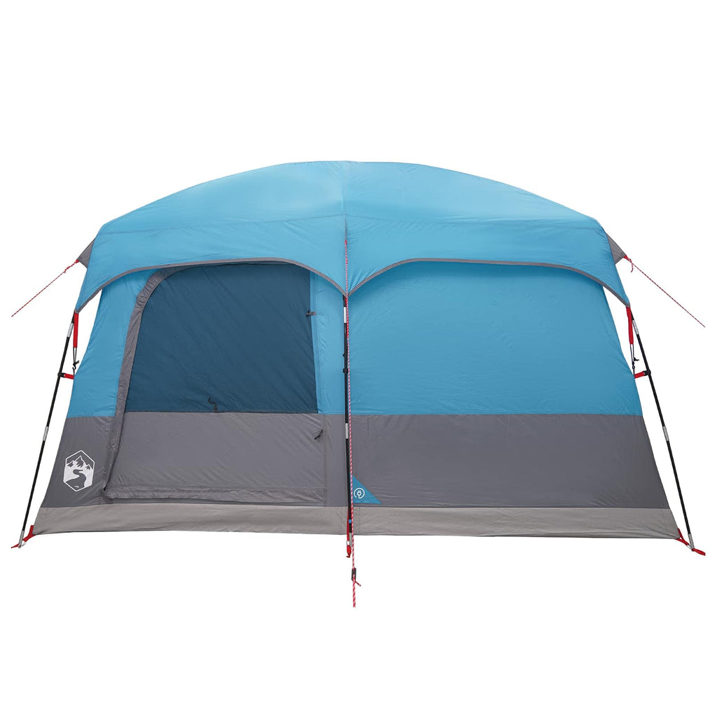 Familienzelt mit Dach Blau 380 x 260 x 190 cm Polyester