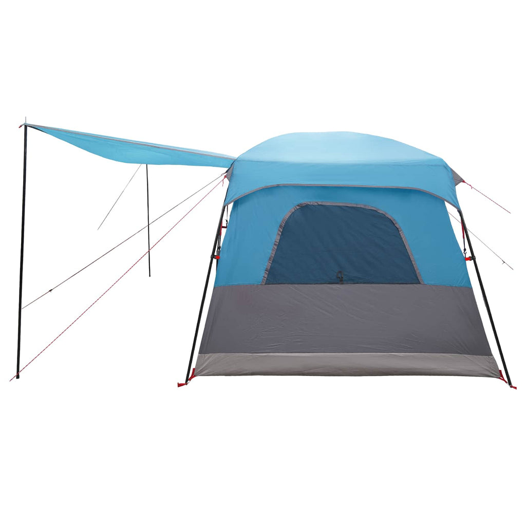 Familienzelt Blau 420 x 305 x 200 cm Polyester und Stahl
