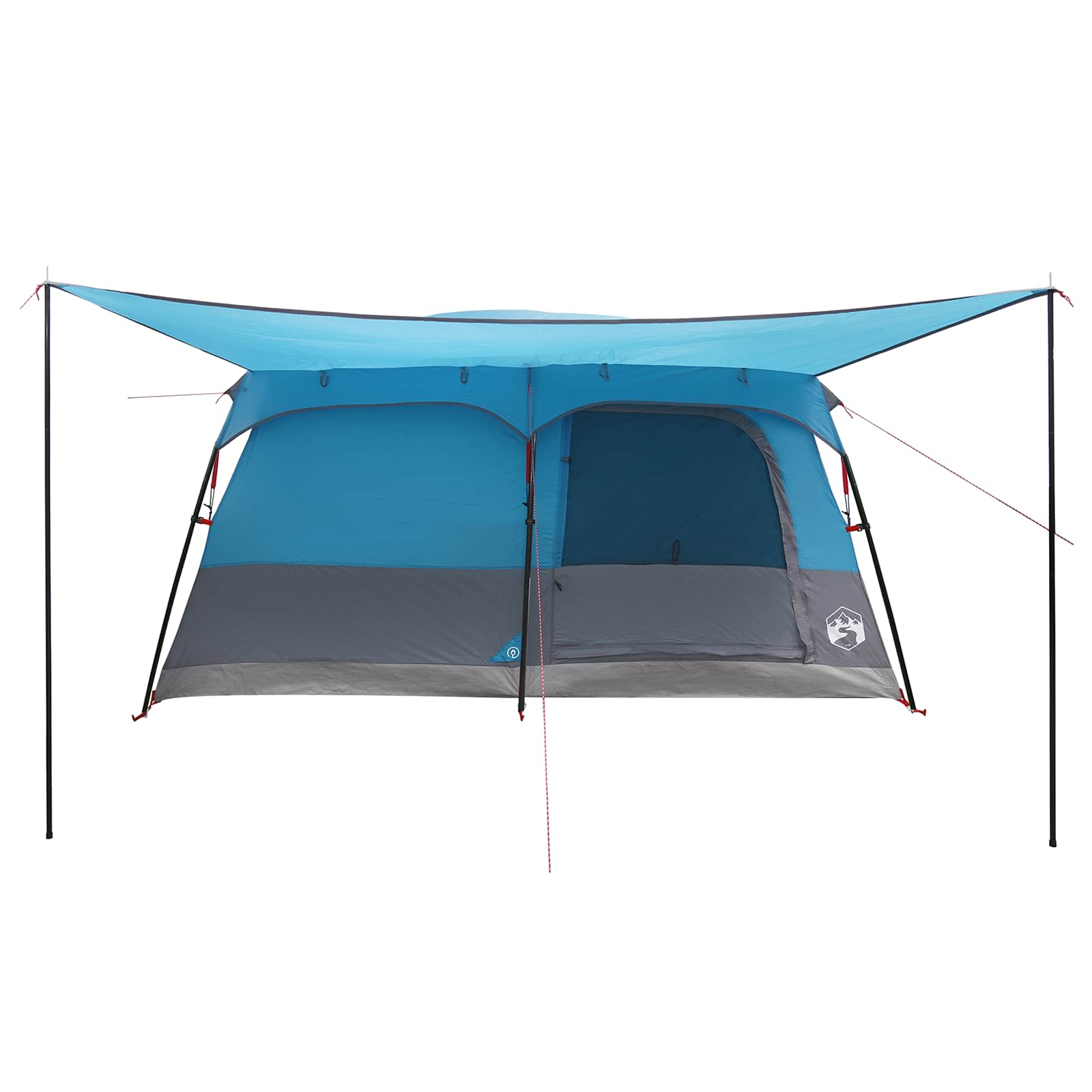 Familienzelt Blau 500 x 400 x 230 cm Polyester und Stahl